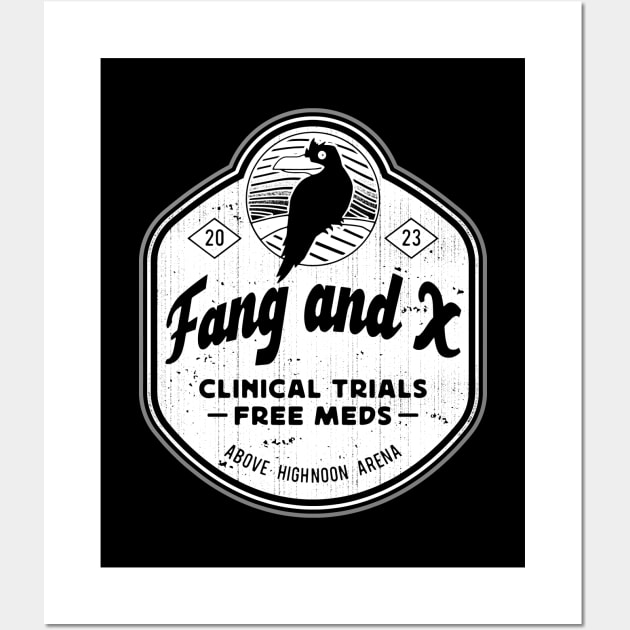 Fang and X Clinic Emblem Wall Art by Lagelantee